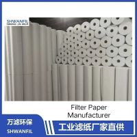 Nonwoven industrial filter paper for grinding, coolants, emulsion