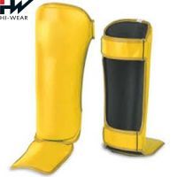 Pu Leather Mma Shin Guard Boxing Protective Gear Gym Training Wear Guard