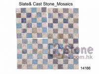 Cast Stone + Slate Mosaic