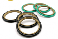 High Quality PTFE NBR FKM Rod Seal Ring Piston Step Rubber Hydraulic Cylinder Seals