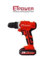 21V ETPOWER Cordless Drill Set Lithium-Ion Electric Power Drill with 2 variable speed Positive Reverse Switch