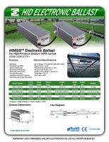 HPS electronic ballast