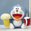 Sell plush Doraemon with cola and chips