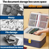 File Organizer Box With Magnetic Suction Lock