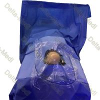 Disposable Sterile Craniotomy drape with fenestration incise film and Fluid collection Pouch