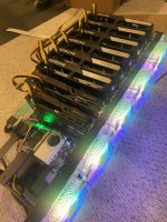 Cryptocurrency Mining Rig 8 GPU 6600 Xt ETH HIVE OS NON LHR 238 Mh 367W