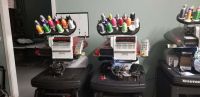 Mel 16 co Amaya 16 Color Commercial Embroidery Machines