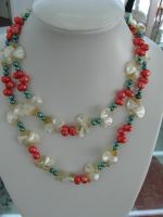 Sell designing pearl necklaces