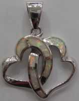 Sell created opal sterling silver pendants