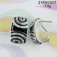 Sell custom jewelry-925 Steling Silver Cubic Zirconia Earring