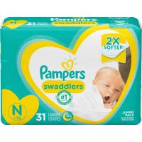 Baby Diapers Newborn/Size 1 (8-14 lb), 198 Count - Pampers Swaddlers, ONE MONTH SUPPLY (Packaging May Vary)