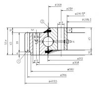 Sell slewing ring for platforms