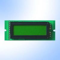 STN Yellow Green 8 x 1 Character LCD Module with LED Backlight