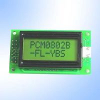 Sell PCM0802B STN Yellow Green 8X2 Character LCD Module with LED Back