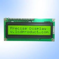 Sell PCM1602A STN Yellow Green 16 x 2 Character LCD Module with LED Ba