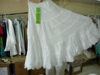 Sell  8 tiered cotton voil wrinkled skirts fr USA buyer's only