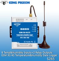 8 Temperature & Humidity Sensor Inputs Alarm controller
