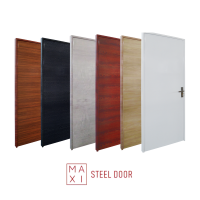 Stainless Steel Door in Woodgrain Motives