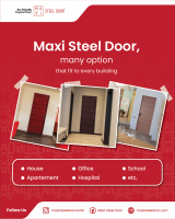 Strong and Sturdy Maxi Steel Door High Quality Door