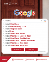 Maxi Steel Door Maxi Eco-Friendly Door Maxi Tropical Door Maxi Steel Door for Modern House