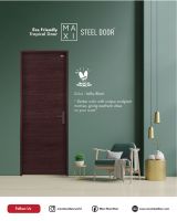 Milky Black Interior Exterior Door Maxi Steel Door