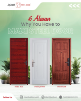 Maxi Steel Door Eco Friendly Door Best Tropical Door Extra-Security Door Made in Indonesia Door Custom Door