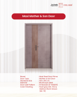 Mother & Son Steel Door Maxi Steel Door Woodgrain Pattern Door