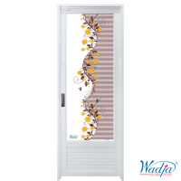 Wadja Full Glass Door Galvalume Door Bathroom Door Toilet Door Solid White Powder Coated Door