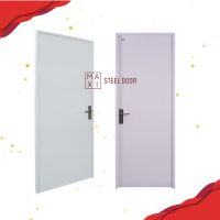 Maxi Steel Door White Woodgrain Pattern Door House Door