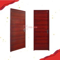 Maxi Steel Door Ash Red Brown Door Woodgrain Pattern Door House Door