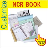 Custom invoice book printing 50-65g carbonless NCR paper receipt/bill book computer paper