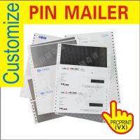 Pin mailers for bank ATM card pin code password Confidential envelopes