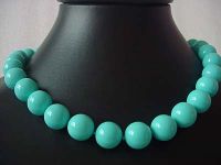 Sell 14MM Turquoise bead necklace