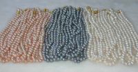 Wholesale 30 pcs. 17" 7-8mm multicolor pearl necklace