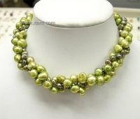 Sell 16'' 3rows Genuine Cultured Pearl Necklace