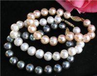 Sell Wholesale 3 Pieces 10mm Freshwater Pearl Bracelet