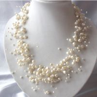 Sell 17.5" beauty genuine FW pearl necklace