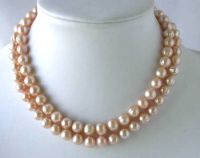 Sell 32" 9-10mm pink FW pearl necklace