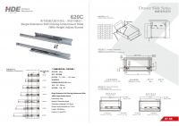 concealed slide partial extension with adjust screw