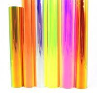 12.59inch x 6.56ft Self adhesive Holographic Iridescent Film