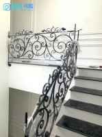 Luxury wrought iron stair railings