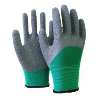 13Gauge Polyester Liner Crinkle Latex 3/4 Dipped Gloves