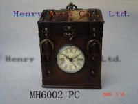 leather clock box