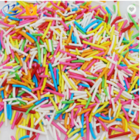 Bake Polymer Clay Long Cutter Sugar slices Sprinkles Soft Pottery for Christmas Crafts Decoration