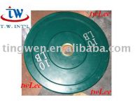Olympic solid rubber bumper weight plate