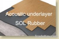 Acoustic underlayer, sound absorb matting
