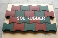Sell interlock rubber pavers , dog-bone equine tiles