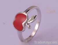 925 sterling silver ring with enamel-WSRDB12210