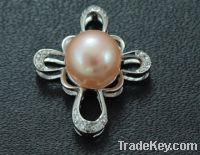 Sell Fashion Silver Pearl Pendant Jewellery(WSPPA05459)