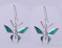 925 sterling silver earring with opal-WSEAK04097